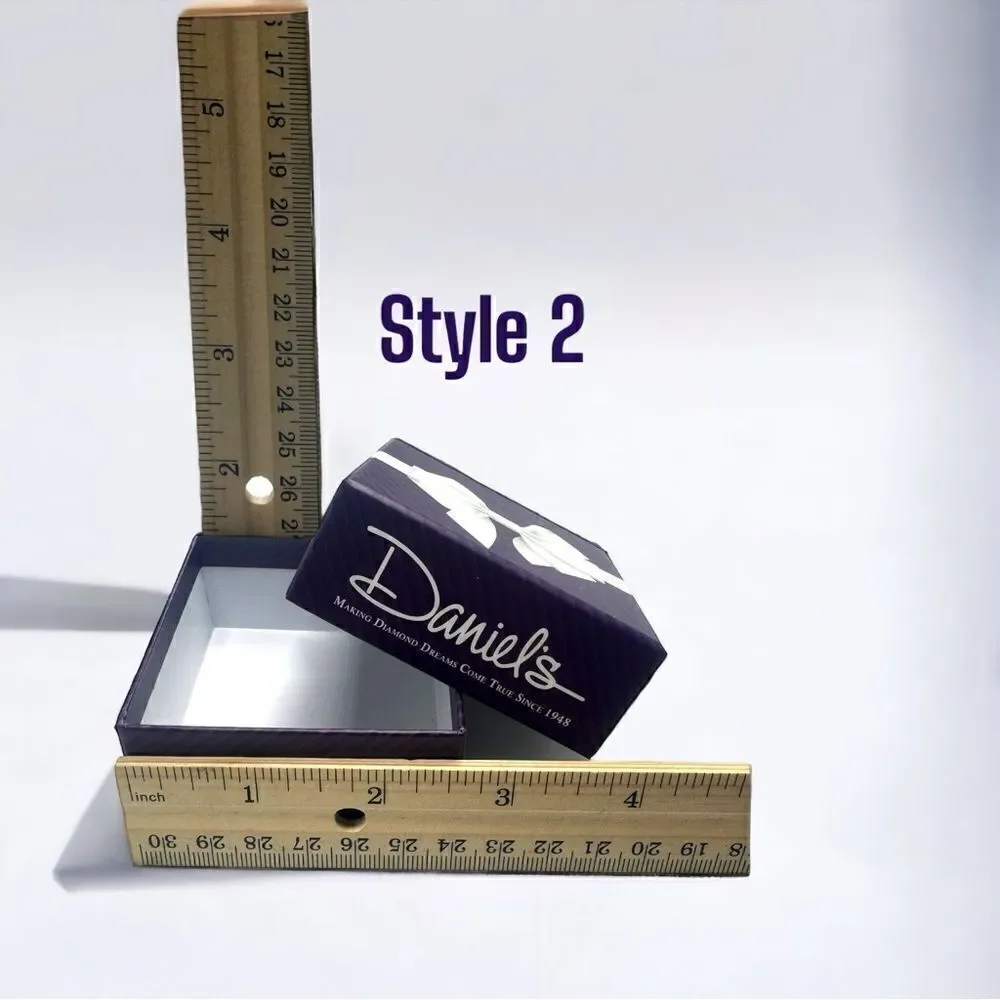 Daniel’s Jewelry l Signature Purple Box with White Bow l 2 Styles l Box only